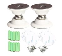 Support de - Lot de 2 butées magnétiques en acier inoxydable, installation facile, support de de camping-car, serrure de antichoc avec adhésif et vis | Ensemble de serrures de portes