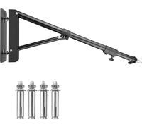 Support De Lumière De Bras De Perche Triangulaire De Montage Mural Pour La Lumière Stroboscopique Monolight Softbox Réflecteur Ring Light Alliage D'Aluminium 5 Kg Acité De 180 ° Rotatif,
