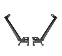 Support de Lumière Travail Barre lumineuse de travail à LED de 52 pouces, compatible avec Jeep Wrangler JL 2018 2019 +, support de pare-brise en acier avec supports barre lumineuse de toit