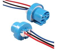 Support de Lumière Travail Lot de 2 connecteurs femelles HB5 9007, support d'adaptateur, faisceau de câbles, base de phare de voiture, plastique résistant barre lumineuse de toit