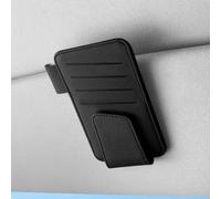 Support de lunettes de soleil de voiture pour pare-soleil, 1 clip de lunettes en cuir synthétique avec forte adsorption magnétique, utilisation manuelle, convient pour les voitures, les voyages et une