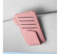 Support de lunettes de soleil de voiture pour pare-soleil, 1 clip de lunettes en cuir synthétique avec forte adsorption magnétique, utilisation manuelle, convient pour les voitures, les voyages et une