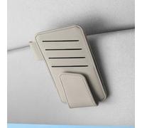 Support de lunettes de soleil de voiture pour pare-soleil, 1 clip de lunettes en cuir synthétique avec forte adsorption magnétique, utilisation manuelle, convient pour les voitures, les voyages et une