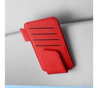 Support de lunettes de soleil de voiture pour pare-soleil, 1 clip de lunettes en cuir synthétique avec forte adsorption magnétique, utilisation manuelle, convient pour les voitures, les voyages et une