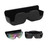 Support de lunettes de voiture - 165 mm x 55 mm x 35 mm - Étui à lunettes de soleil de voiture - Support de rangement autocollant avec rembourrage en feutre pour lunettes dans la voiture - Boîte de