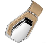 Support de lunettes de voiture compact pour pare-soleil avec doublure douce résistante aux rayures, convient pour organiser les lunettes de soleil et les cartes importantes pendant la conduite (beige)