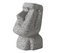 Support de lunettes en résine en forme de statue de l'île de Pâques, décoration artistique unique pour la maison, le bureau, la coiffeuse, le cadre de lunettes, décoration légère et polyvalente