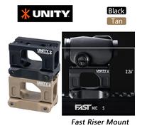 Support de l'unité tactique rapide pour Airsoft T02, portée de vue à point rouge, support de rehaussement universel 1.81 "2.26", supports de chasse 1.81 Monture BK