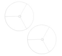Support de Lustre Soi-même en Métal Blanc 2 Pièces