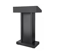 Support de lutrin portable robuste pour bureau, école, église et discours - Bureau de lecture et support pour ordinateur portable en acier inoxydable - Réglable et robuste - Gris clair