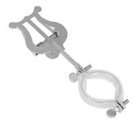 Support de lyre pour clarinette - Support de fixation pour partitions de musique - Texture en acier inoxydable - Pour une gestion facile des partitions