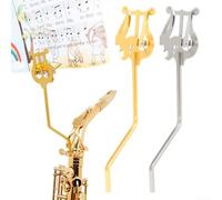 Support de lyre pour saxophone alto pratique pour musiciens sérieux (argent)