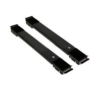 Support de Machine à laver 2 pièces, Base de réfrigérateur réglable et mobile, support à rouleau mobile(Black)