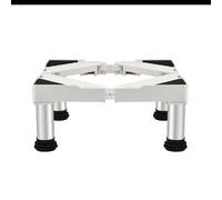 Support de Machine à laver 4 Pieds, Base de Machine à Laver longueur 50cm-75cm Largeur 42cm-65cm Hauteur 19cm-22cm Charge 200kg, Support Électroménager pour Frigo Lave-linge Sèche-linge Blanc