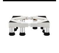 Support de Machine à laver 8 Pieds, Base de Machine à Laver longueur 50cm-75cm Largeur 42cm-65cm Hauteur 14cm-17cm Charge 400kg, Support Électroménager pour Frigo Lave-linge Sèche-linge Blanc