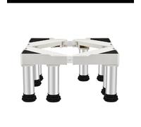 Support de Machine à laver 8 Pieds, Base de Machine à Laver longueur 50cm-75cm Largeur 42cm-65cm Hauteur 24cm-27cm Charge 400kg, Support Électroménager pour Frigo Lave-linge Sèche-linge Blanc