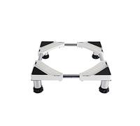 Support de Machine à Laver Antichoc Base pour Frigo Lave-linge Sèche-linge Réglable Longueur 51-72cm Largeur 46-68cm Base de Réfrigérateur Réduction du Bruit (H: 14-17cm) (4 Legs,14-17cm)