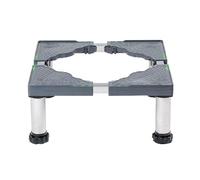 Support de Machine à Laver Base avec 4 Pieds Socle en Acier Inoxydable haute résistance, amortisseurs et réduction du bruit,pour réfrigérateur (Longueur Ajustable 47-70CM) Hauteur:19-22cm