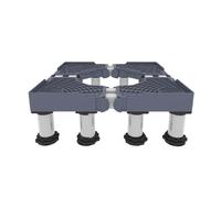 Support de Machine à Laver Base, Base Réglable de Machine à Laver Longueur/Largeur 42-66cm Hauteur 18-21cm Charge 200kg Support Électroménager pour Frigo Lave-linge Sèche-linge 8 Pieds Gris