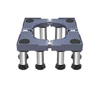Support de Machine à Laver Base, Base Réglable longueur/Largeur 42cm-65cm Hauteur 23cm-26cm Charge 350kg Base de Machine à Laver pour Frigo Lave-linge Sèche-linge 12 Pieds Gris