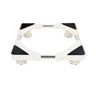 Support de Machine à Laver Base, Base Réglable longueur/Largeur Réglable de 40cm-66cm Hauteur Réglable 7cm-9cm cm Charge 200kg, Base de Machine à Laver pour Frigo Lave-linge Sèche-linge 4 Pieds Blanc
