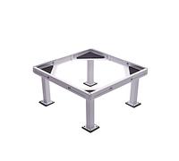 Support de Machine à Laver Base de Frigo Support Lourd Réglable 45-62cm Socle Lave Linge Plateau Support pour cuisinière lave-vaisselles fours, Coussin Antidérapant (H: 18cm)