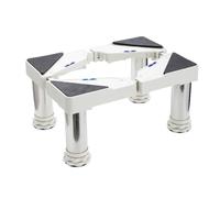 Support de Machine à Laver Base Socle anti-vibration pour Frigo Lave-linge Sèche-linge Réglable 35cm-56cm Hauteur de 18.5-22cmSupport Électroménager