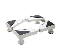 Support de Machine à Laver Base Socle anti-vibration pour Frigo Lave-linge Sèche-linge Réglable 35cm-56cm Hauteur de 8.8-11.5cmSupport Électroménager