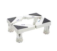 Support de Machine à Laver Base Socle anti-vibration pour Frigo Lave-linge Sèche-linge Réglable 35cm-56cm Hauteur de 13.5-17cmSupport Électroménager