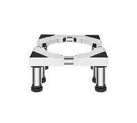 Support de Machine à Laver Hauteur 17/22/27/32cm Base de Frigo de Sèche-linge Réglage Largeur 42-66cm Réduction du Bruit Effet Piédestal pour Réfrigérateur/Sèche-linge (8 legs,23-27cm)