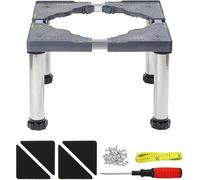 Support De Machine à Laver Mini Support De Réfrigérateur avec 4 Pieds Solides Hauteur Réglable 29-32cm Longueur/Largeur Réglable 42cm-75cm Base De Réfrigérateur Piédestaux De Lave-Linge Séc