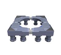 Support de Machine à Laver Réglable, Base Réglable longueur 23.2in-31.5in Largeur 16.1in-24.8in Hauteur 3.9in-5.1in Charge 200kg, Socle anti-vibration 12 Pieds Gris