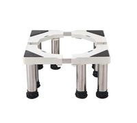 Support de Machine à Laver Réglable, Base Réglable longueur/Largeur 16.5-26.8in Hauteur 9.1-10.2in Charge 250kg, Socle anti-vibration pour Frigo Lave-linge Sèche-linge 8 Pieds
