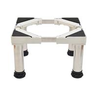 Support de Machine à Laver Réglable, Base Réglable longueur/Largeur Réglable de 11.8-18.8 in Hauteur Réglable 9.1in-10.2in Charge 150kg, Socle anti-vibration 4 Pieds Blanc