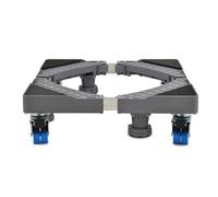 Support de Machine à Laver Réglable, Base Réglable longueur/Largeur Réglable de 18.1in-25.5in Hauteur Réglable 4.3in Charge 150kg, Socle anti-vibration 4 Pieds Gris