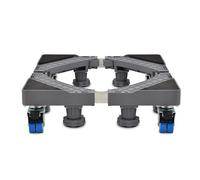 Support de Machine à Laver Réglable, Base Réglable longueur/Largeur Réglable de 18.1in-25.5in Hauteur Réglable 4.3in Charge 250kg, Socle anti-vibration 8 Pieds Gris