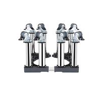 Support de Machine à Laver Support de réfrigérateur universel pour machine à laver, hauteur mobile de 30,5 cm, réglable de 40,6 à 63,5 cm, avec 4 roues verrouillables, chariot pour machine à