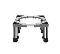 Support de Machine à Laver Support de réfrigérateur universel réglable pour lave-linge et réfrigérateur, hauteur télescopique de 14 à 17 cm, largeur de 36 à 55 cm, antirouille, anti-rayures