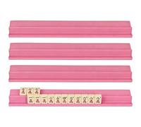 Support de mahjong en bois - Support compact pour dominos Mahjong | Support de rangement élégant en bois pour économiser de l'espace et rangement facile pour la maison, la maison, les voyages, les