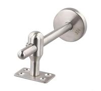 Support de main courante d'escalier en acier inoxydable 304 avec tige réglable jusqu'à 145 mm pour support de bannière et balustrade, argenté, résistant à la rouille et aux rayures pour un usage