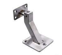 Support de main courante d'escalier en acier inoxydable - 9,1 cm de hauteur, base de 7 x 7 cm, résistant à la rouille pour une utilisation en intérieur/extérieur, design élégant moderne