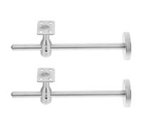 Support de Main Courante en Acier Inoxydable 304 2 Pièces Réglable | Fixation Murale Fixe, Portée Ajustable 195mm, pour Rampes Métalliques D’escalier et Couloirs
