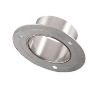 Support de main courante en acier inoxydable avec connecteur à bride ronde pour tuyaux de 38 mm et 51 mm, support de garde-corps, support de tuyau, rideau (51 mm)