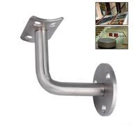 Support de main courante en acier inoxydable pour installations d'escalier sûres et sécurisées (60 x 80 mm)