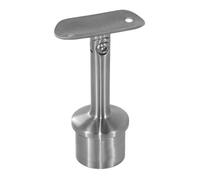 Support de main-courante - poteau rond - inox brossé 316 - orientable - Brossé GR320 - Droit Design Production