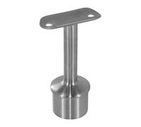 Support de main-courante - poteau rond - inox poli 316 - Fixe - noir - Angle à 90° Design Production