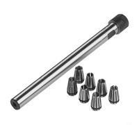 Support de mandrin de serrage C10 ER8A 100L couplé à 7 pinces ER8 pour une rotation stable et une réduction des vibrations lors de l'usinage à haute vitesse