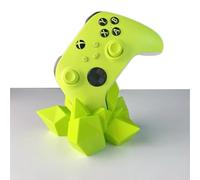 Support de manette de jeu en cristal imprimé 3D, support géométrique universel pour PS5/PS4/Xbox Series X/Switch Pro, étagère d'affichage pour streamers et collectionneurs (jaune, XBOX)