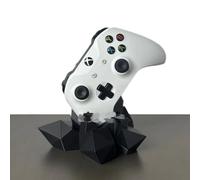 Support de manette de jeu en cristal imprimé 3D, support géométrique universel pour PS5/PS4/Xbox Series X/Switch Pro, étagère d'affichage pour streamers et collectionneurs (noir, XBOX)