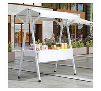 Support de marché pliable, chariot portable pour marchés de nuit, foires et centres commerciaux, unité d'affichage de foires artisanales